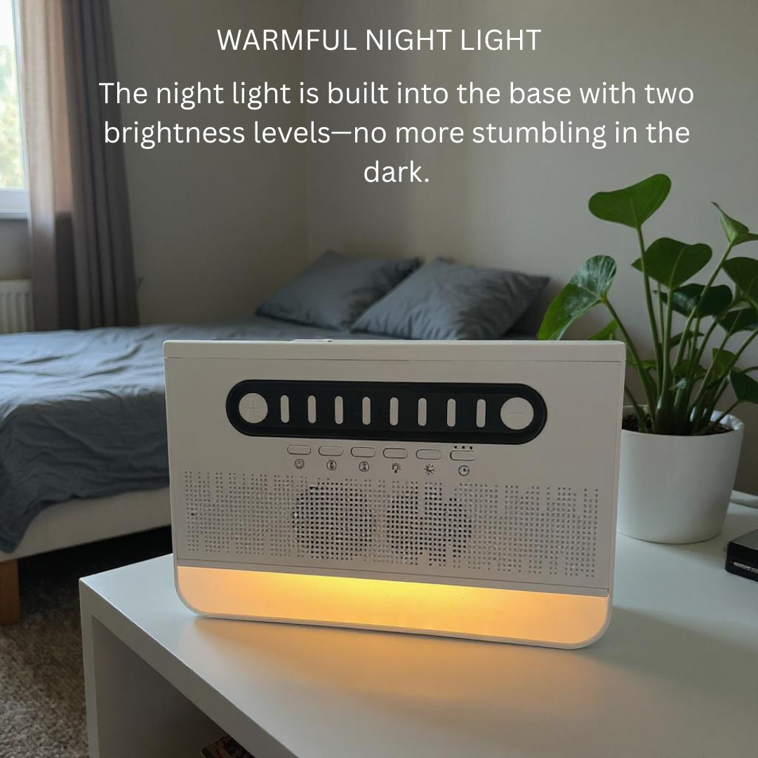 Vivid Vibe, White Noise Bluetooth Speaker with Aromatherapy and Colorful Light Imitation Flame
