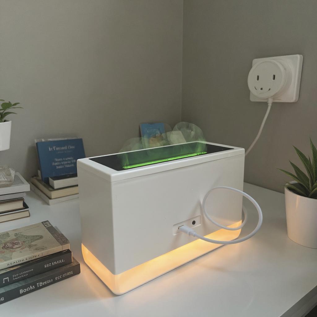 Vivid Vibe, White Noise Bluetooth Speaker with Aromatherapy and Colorful Light Imitation Flame